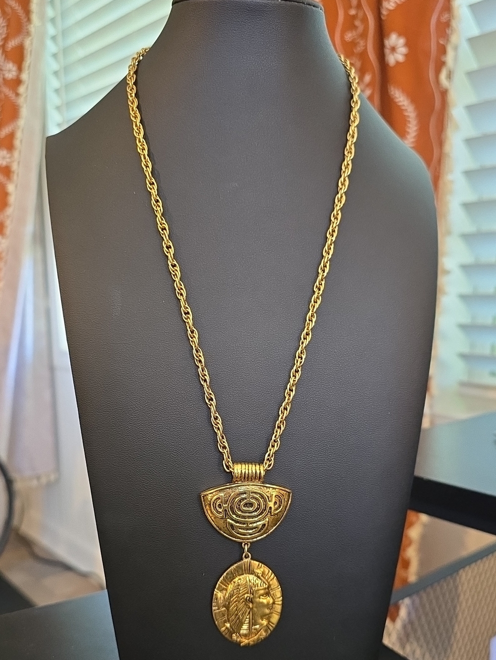 Gold-Tone Statement Pendant Necklace - Women Jewelry